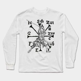 VomTag. Medieval Renaissance Swordsman Long Sleeve T-Shirt